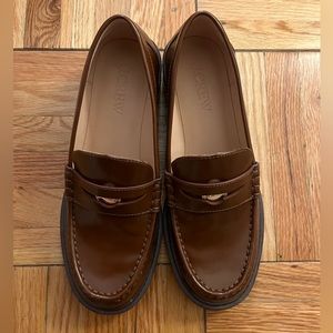 J. Crew Coin Loafers in Spazzolato Leather